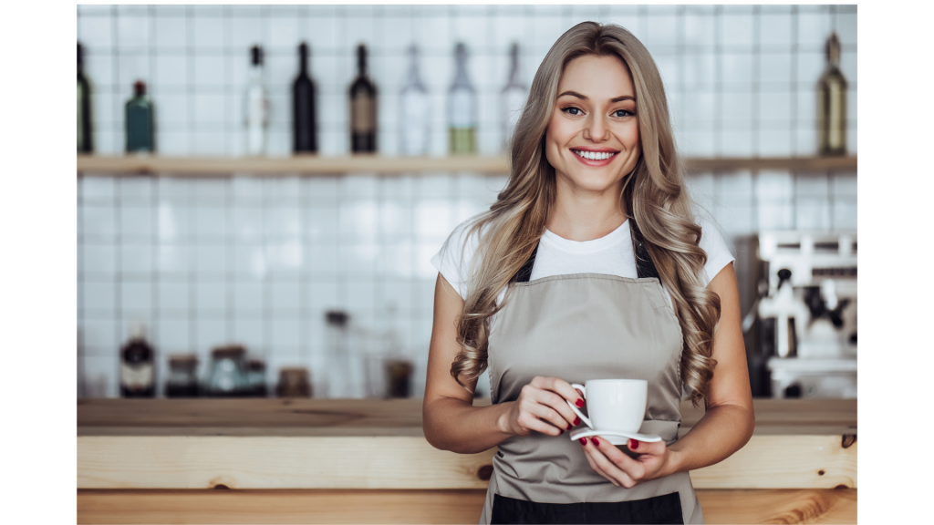 Coffee shop worker