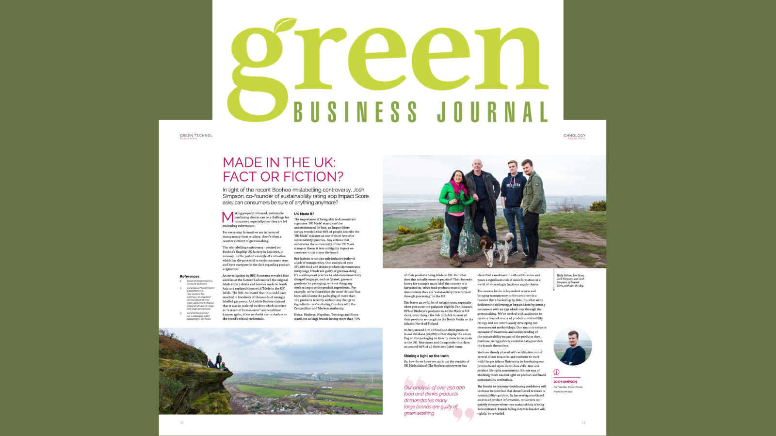 Green Business Journal - Made in the UK, Fact or Fiction?